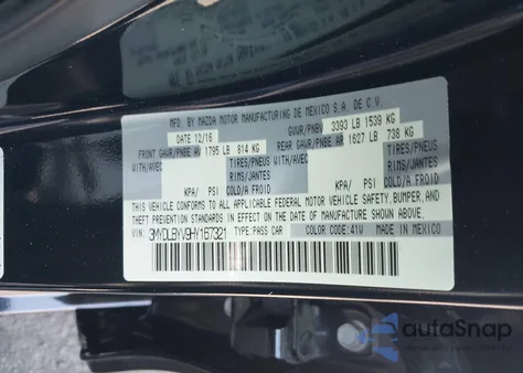 2017 Toyota Yaris Ia from USA, damaged, VIN 3MYDLBYV9HY167321